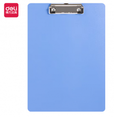 得力（deli）A4垫板夹板A5板夹学生写字硬板夹子A4PP板蓝色5310AS 蓝色
