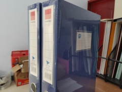 <博观> 雨文YW-235 档案盒35mm 深蓝色 浅蓝色 3.5CM 1